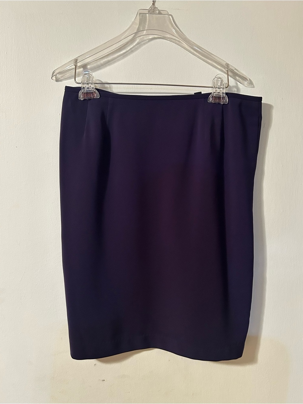 Kasper Deep Navy Pencil Skirt